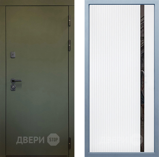 Входная металлическая Дверь Дива МД-61 МХ-46 Белый матовый в Звенигород