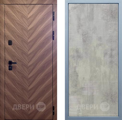 Входная металлическая Дверь Дива МД-98 Д-4 Бетон темный в Звенигород