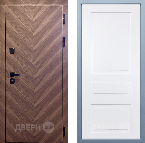 Входная металлическая Дверь Дива МД-98 Н-13 Белый в Звенигород