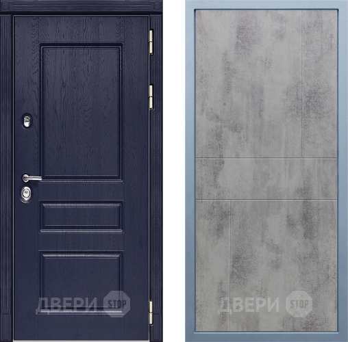 Входная металлическая Дверь Дива МД-45 М-1 Бетон темный в Звенигород