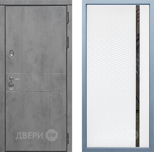Входная металлическая Дверь Дива МД-48 МХ-47 Белый матовый в Звенигород