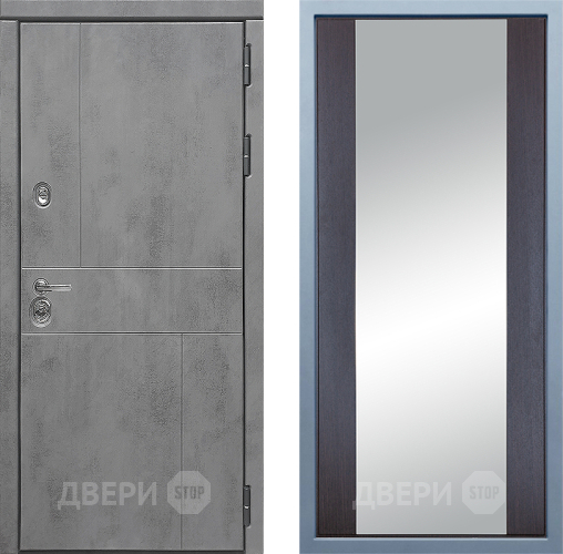 Входная металлическая Дверь Дива МД-48 Д-15 Зеркало Венге в Звенигород