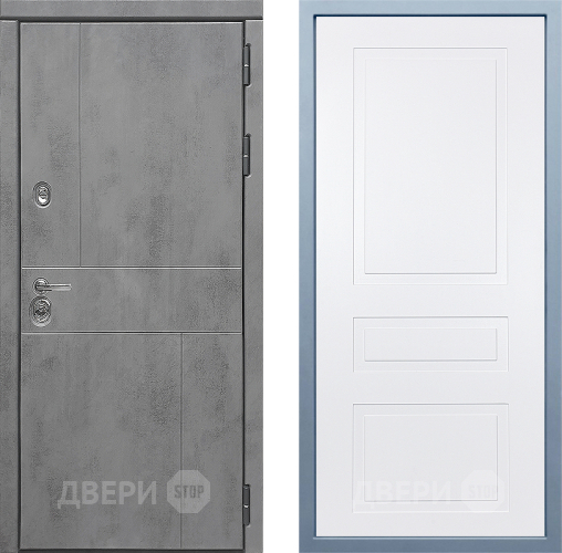 Входная металлическая Дверь Дива МД-48 Н-13 Белый в Звенигород