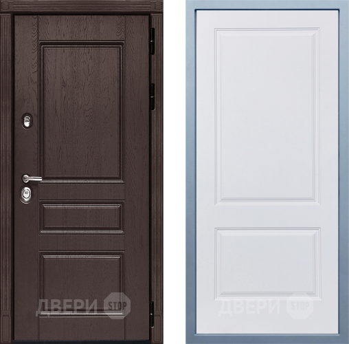 Входная металлическая Дверь Дива МД-90 Д-7 Белый в Звенигород