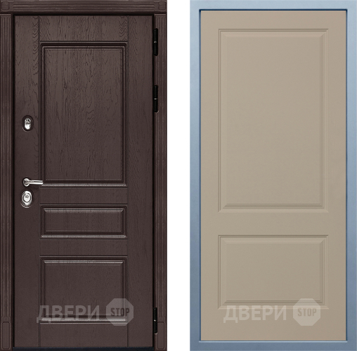Входная металлическая Дверь Дива МД-90 Д-7 Шампань в Звенигород