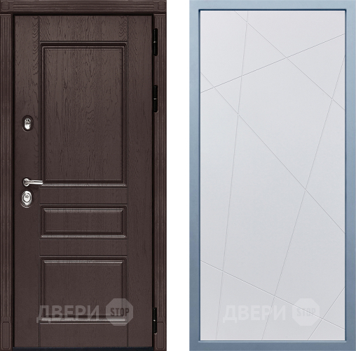 Входная металлическая Дверь Дива МД-90 Д-11 Белый в Звенигород