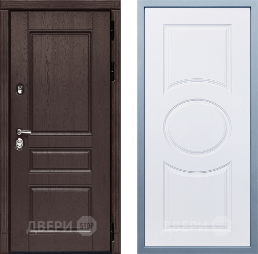 Входная металлическая Дверь Дива МД-90 М-30 Белый в Звенигород