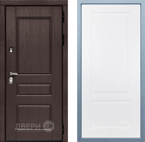 Входная металлическая Дверь Дива МД-90 Н-7 Белый в Звенигород
