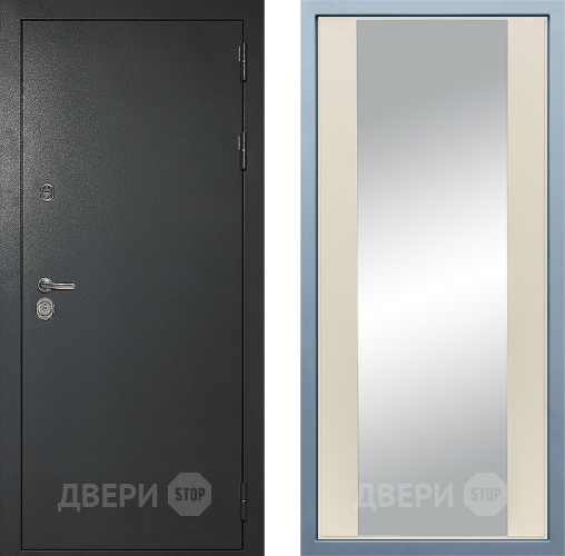 Дверь Дива МД-40 Титан Д-15 Зеркало Шампань в Звенигород