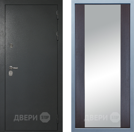 Дверь Дива МД-40 Титан Д-15 Зеркало Венге в Звенигород