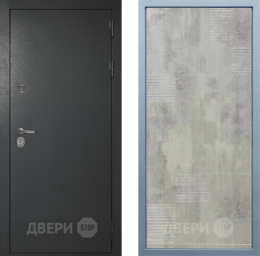 Входная металлическая Дверь Дива МД-40 Титан Д-4 Бетон темный в Звенигород