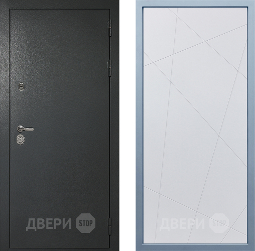 Входная металлическая Дверь Дива МД-40 Титан Д-11 Белый в Звенигород