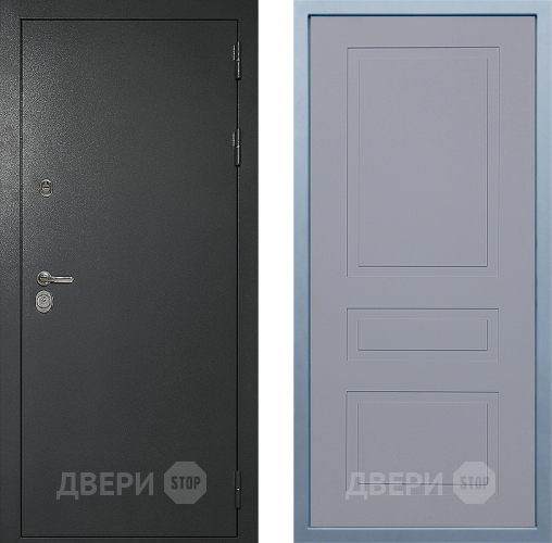 Входная металлическая Дверь Дива МД-40 Титан Н-13 Силк Маус в Звенигород