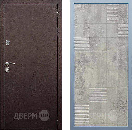 Дверь Дива МД-40 Медь Д-4 Бетон темный в Звенигород
