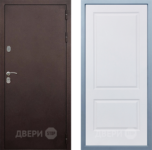 Дверь Дива МД-40 Медь Д-7 Белый в Звенигород