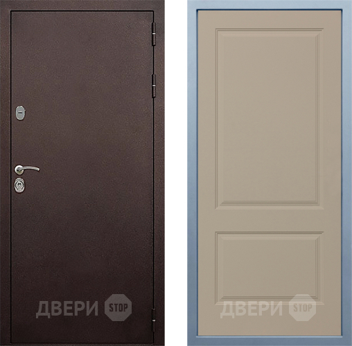 Входная металлическая Дверь Дива МД-40 Медь Д-7 Шампань в Звенигород