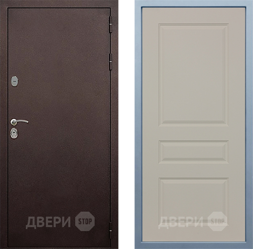 Входная металлическая Дверь Дива МД-40 Медь Д-13 Шампань в Звенигород