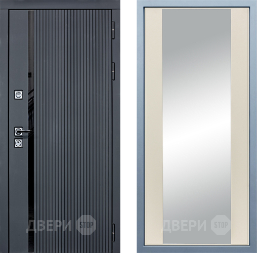 Входная металлическая Дверь Дива МХ-46 STR Д-15 Зеркало Шампань в Звенигород