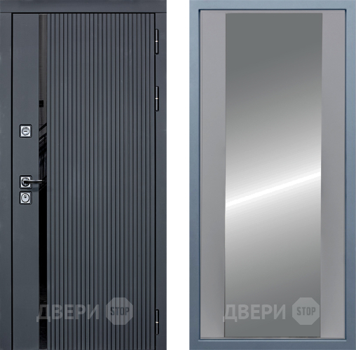Входная металлическая Дверь Дива МХ-46 STR Д-15 Зеркало Силк Маус в Звенигород
