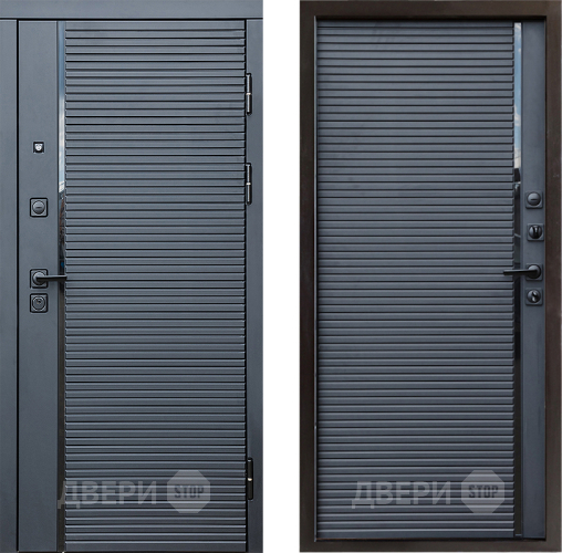 Входная металлическая Дверь Престиж Черная Линия Porte Черный кварц в Звенигород