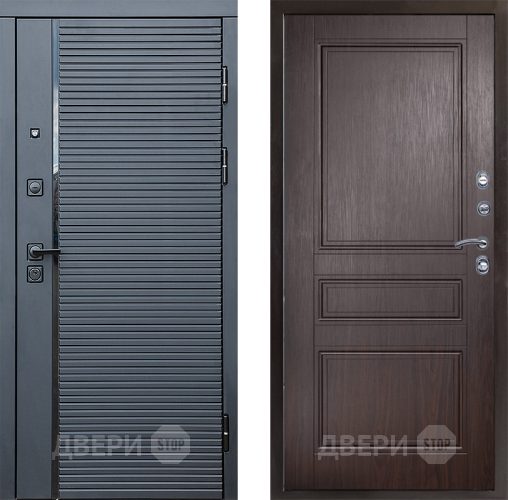 Входная металлическая Дверь Престиж Черная Линия Классика Венге в Звенигород