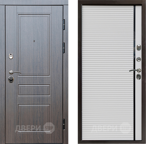 Входная металлическая Дверь Престиж Классика Венге Porte Белый в Звенигород