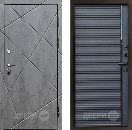 Входная металлическая Дверь Престиж Лучи Porte Черный кварц в Звенигород