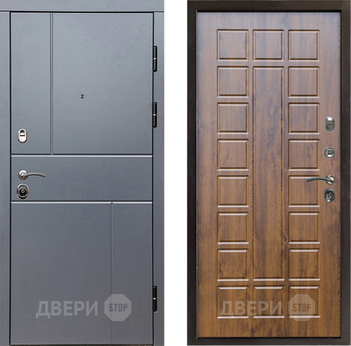 Входная металлическая Дверь Престиж Горизонт Грэй Престиж Дуб в Звенигород