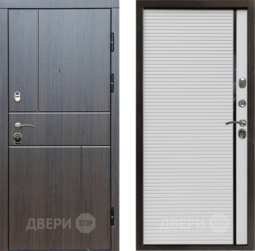 Входная металлическая Дверь Престиж Горизонт Венге Porte Белый в Звенигород