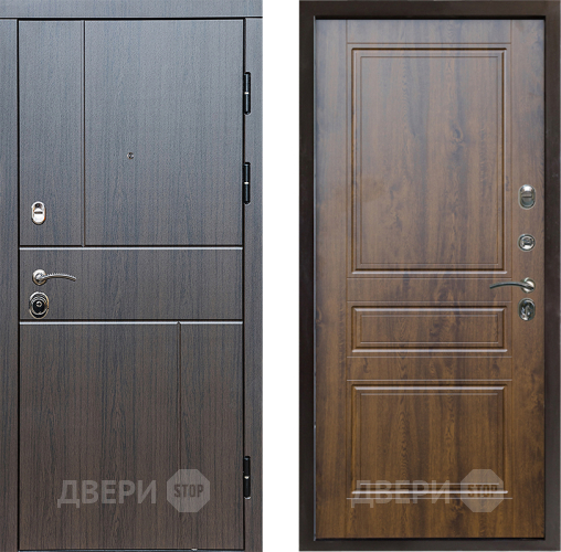 Входная металлическая Дверь Престиж Горизонт Венге Классика Дуб в Звенигород