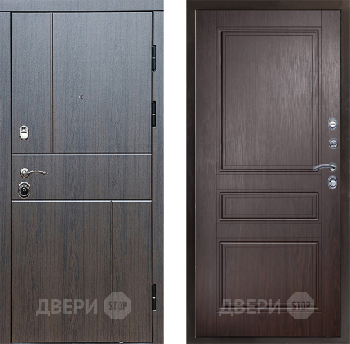 Входная металлическая Дверь Престиж Горизонт Венге Классика Венге в Звенигород
