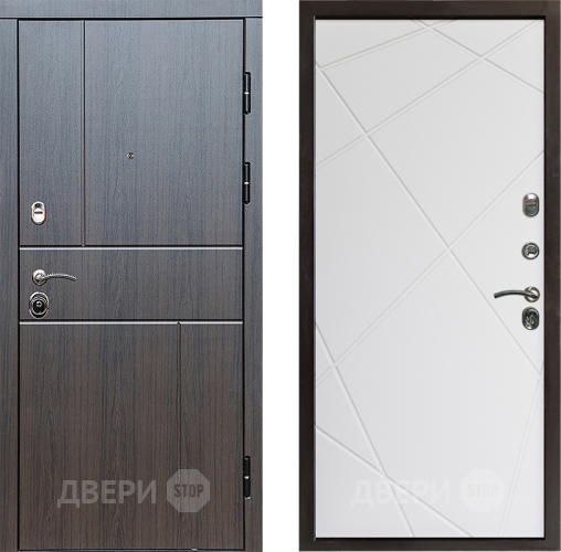Входная металлическая Дверь Престиж Горизонт Венге Лучи Бетон белый в Звенигород