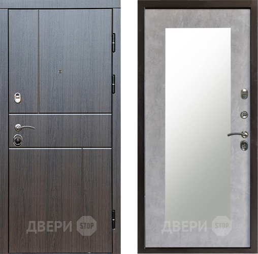 Дверь Престиж Горизонт Венге Зеркло Пастораль Бетон светлый в Звенигород