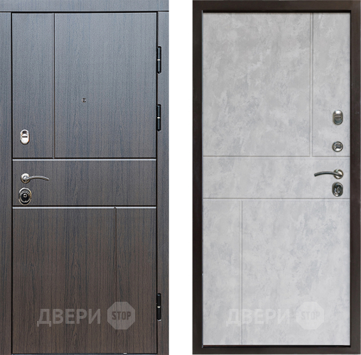 Входная металлическая Дверь Престиж Горизонт Венге Горизонт Бетон светлый в Звенигород
