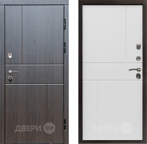 Входная металлическая Дверь Престиж Горизонт Венге Горизонт Бетон белый в Звенигород
