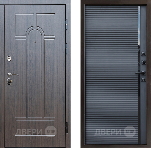 Входная металлическая Дверь Престиж Арка Porte Черный кварц в Звенигород