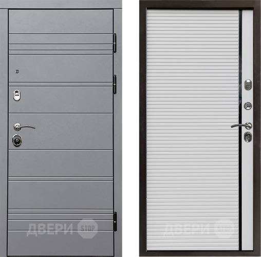 Входная металлическая Дверь Престиж Линия Грэй Porte Белый в Звенигород