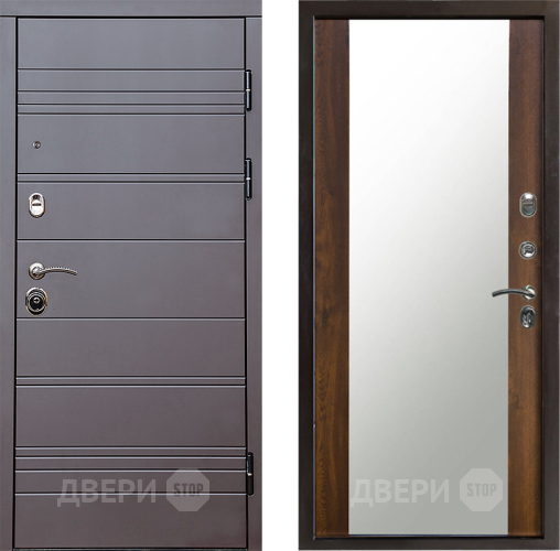 Дверь Престиж Линия Браун Зеркало Дуб в Звенигород