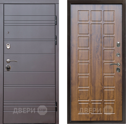 Входная металлическая Дверь Престиж Линия Браун Престиж Дуб в Звенигород