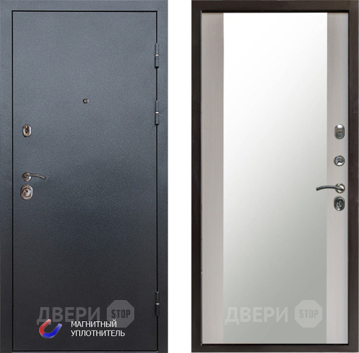 Дверь Престиж Графит Зеркало Лиственница белая в Звенигород