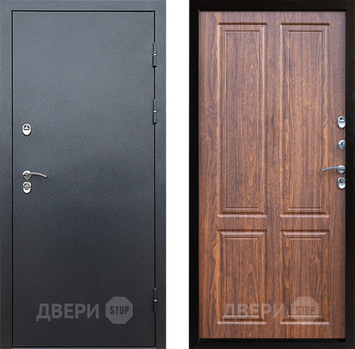 Дверь Престиж TERMO с терморазрывом Снегирь Серебро Премиум Орех светлый в Звенигород
