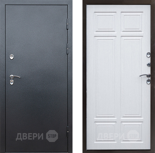 Входная металлическая Дверь Престиж TERMO с терморазрывом Снегирь Серебро Премиум Лиственница белая в Звенигород