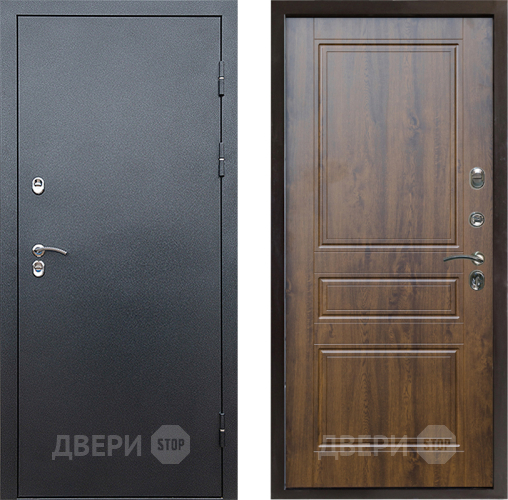 Входная металлическая Дверь Престиж TERMO с терморазрывом Снегирь Серебро Классика Дуб в Звенигород