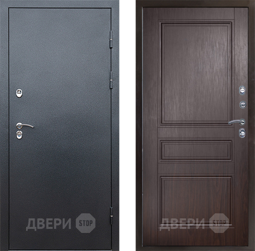 Входная металлическая Дверь Престиж TERMO с терморазрывом Снегирь Серебро Классика Венге в Звенигород