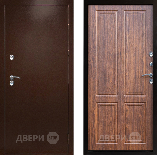 Входная металлическая Дверь Престиж TERMO с терморазрывом Снегирь Медь Премиум Орех светлый в Звенигород