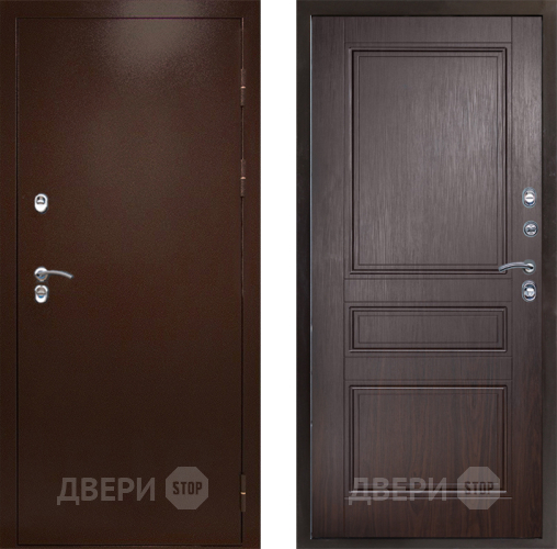 Дверь Престиж TERMO с терморазрывом Снегирь Медь Классика Венге в Звенигород