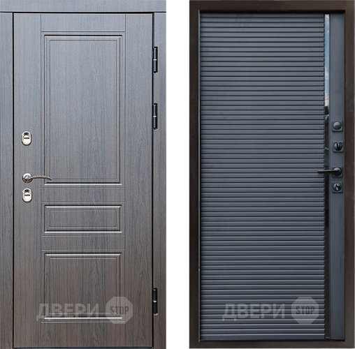 Входная металлическая Дверь Престиж TERMO с терморазрывом Классика Porte Черный кварц в Звенигород