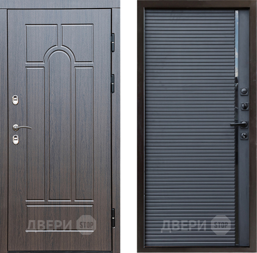 Дверь Престиж TERMO с терморазрывом Арка Porte Черный кварц в Звенигород