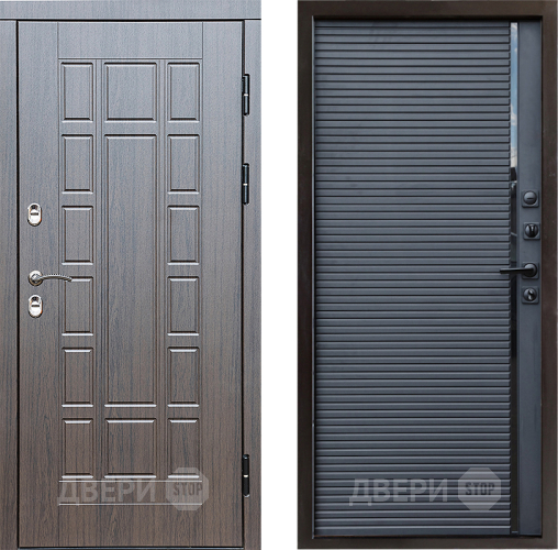 Входная металлическая Дверь Престиж TERMO с терморазрывом Престиж Porte Черный кварц в Звенигород