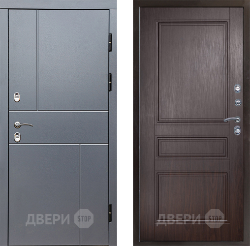 Входная металлическая Дверь Престиж TERMO с терморазрывом Горизонт Грэй Классика Венге в Звенигород